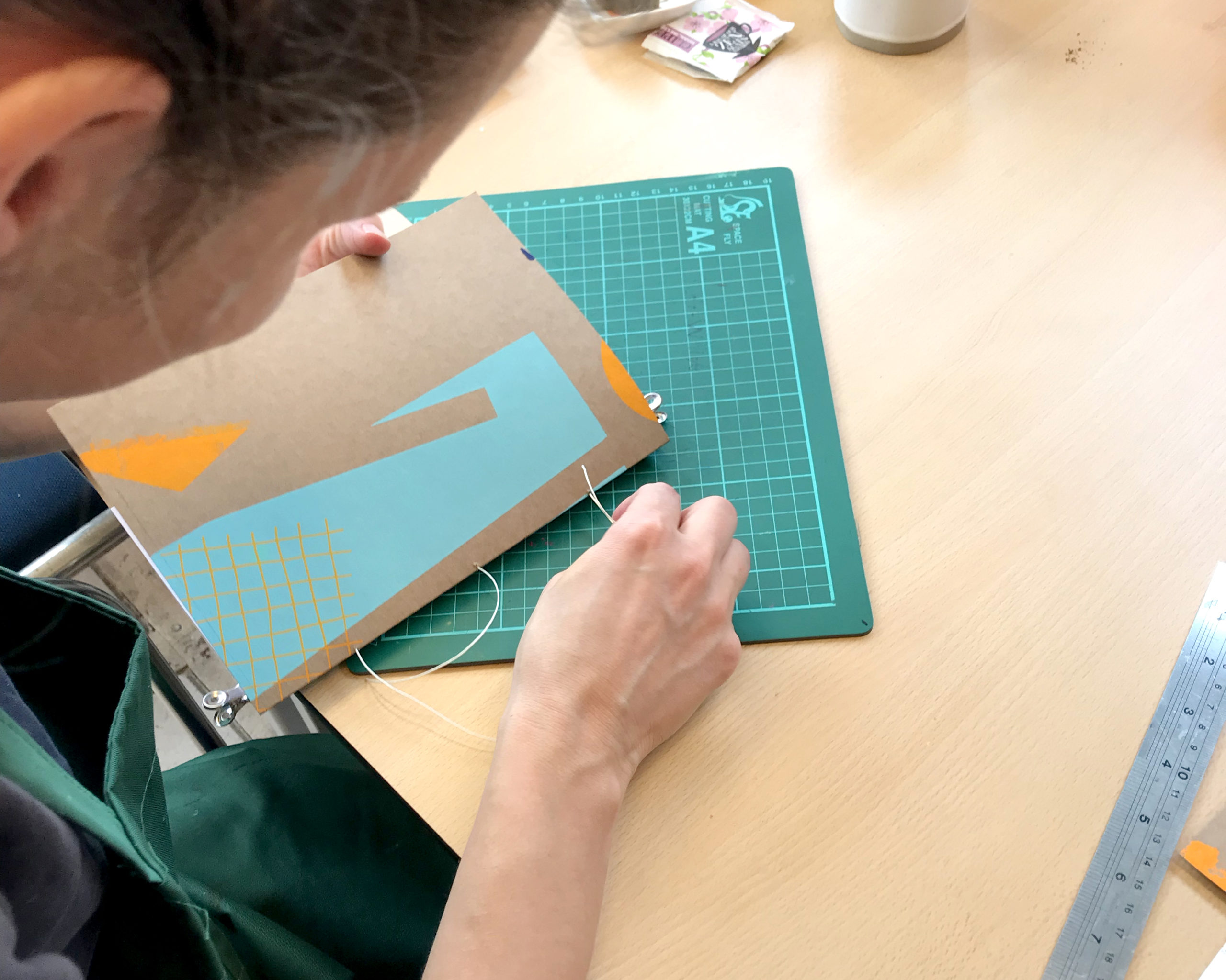 Workshop zeefdrukken en boekbinden